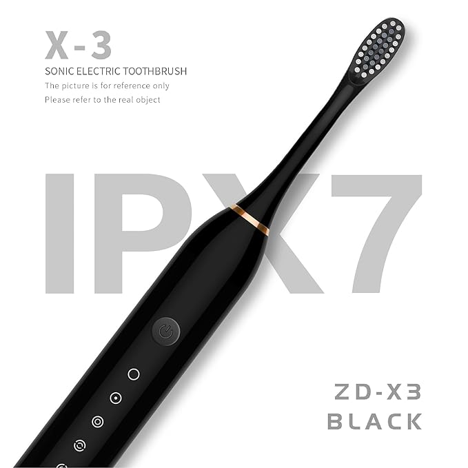 6 Modes Sonic Electric Toothbrushes for Adults Kids Smart Timer Rechargeable Whitening Toothbrush Waterproof 4 Brush Head