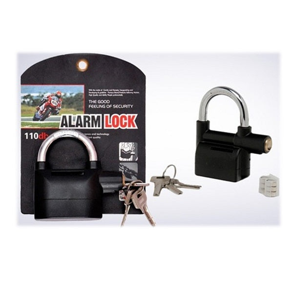 Heavy Duty Steel Anti-Theft Rainproof Alarm Electric Portable Alarm Lock ( For doors, bikes, cycles and Shop)