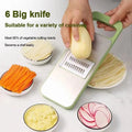 5 in 1 Stainless Steel  Multifunctional Vegetable Slicer Cutter