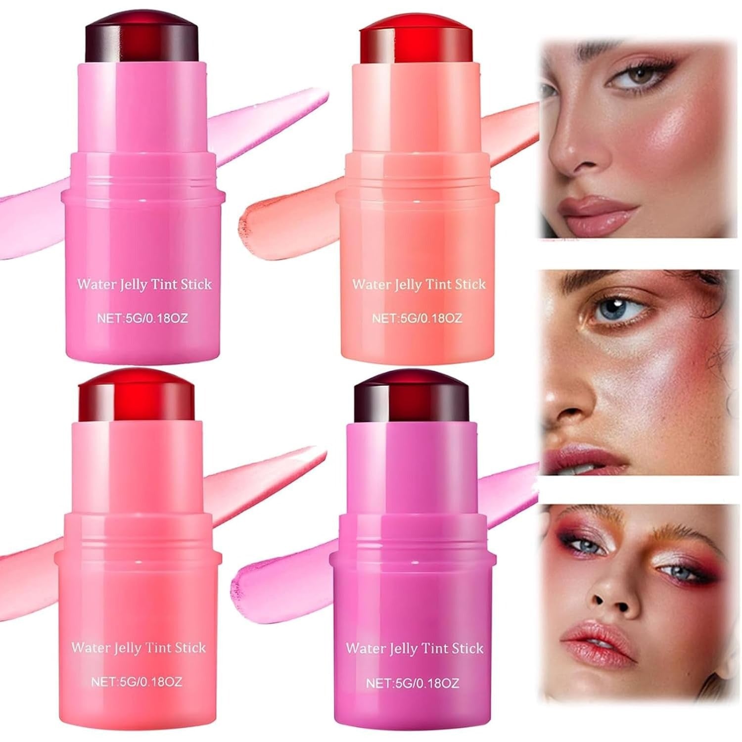 Milk Makeup Cooling Water Jelly Tint sheer lip + cheek stain Pack of 4